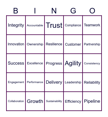 BUZZWORD BINGO Card