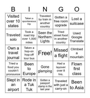 BINGO Card