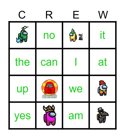List 1 Sight Words Bingo Card