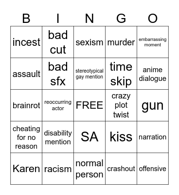 tomorrows teaching Bingo Card