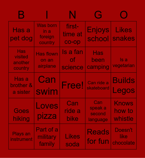Great Battles Bingo Card