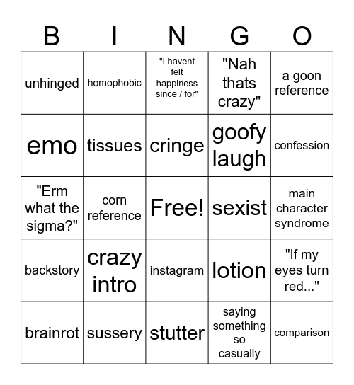 7-ElevenZ card Bingo Card
