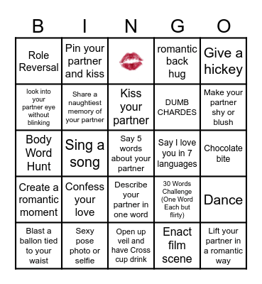 LOVE Bingo Card