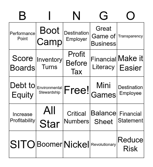Bingo Card