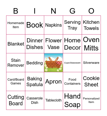 BRIDAL SHOWER GIFT Bingo Card