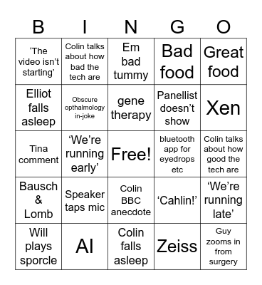 OFF 2025 bingo Card