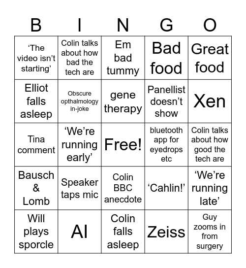 OFF 2025 bingo Card