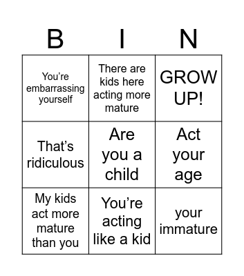 NGU Bingo Card