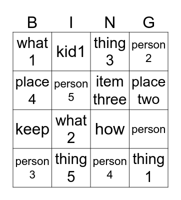 Book Club Bingo Card