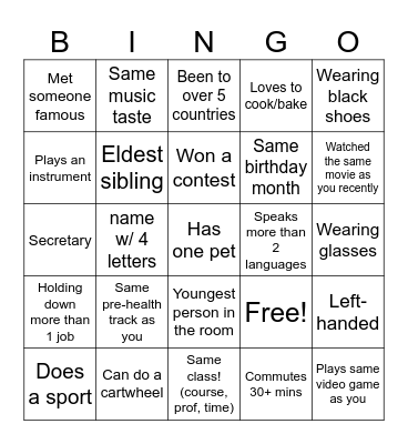 AEA BINGO Card