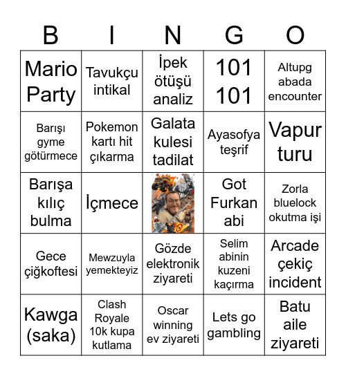 MEWZU Bingo Card
