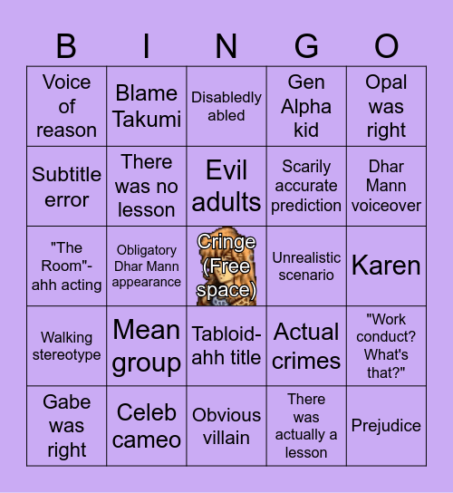 Gabe and Opal play Dhar Mann bingo. They live to regret it! Bingo Card