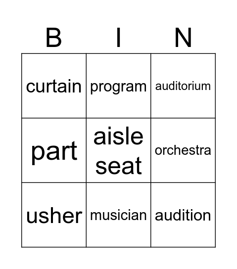 B4 Bingo Card