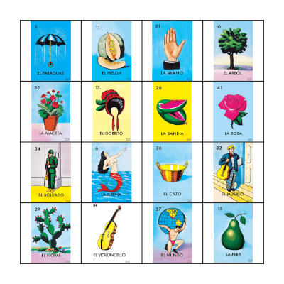 Loteria Bingo Card