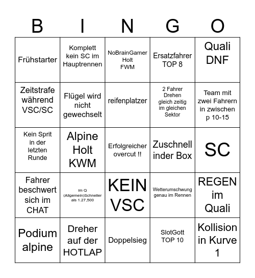 ERC Bingo Card