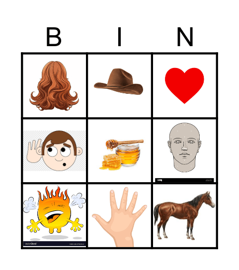 Reception Bingo Card