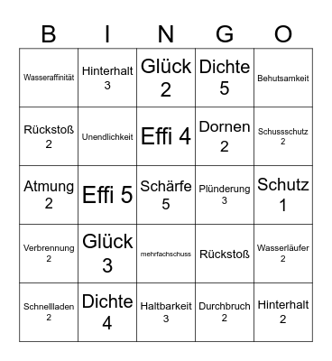 Minecraft Bingo Card