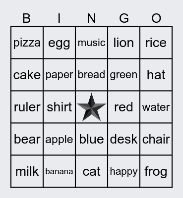 BINGO Card