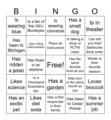 Icebreaker Bingo: Find Someone Who Bingo Card