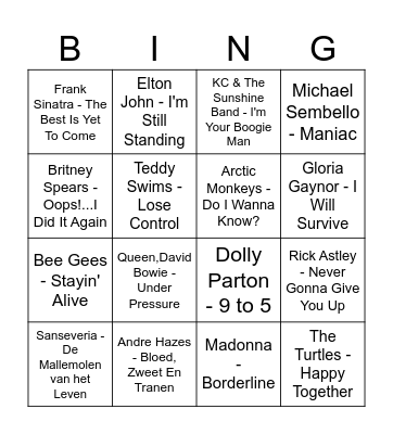 Strategie & Beleid Samenleving Playlist-bingo Card