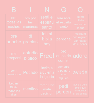 Cristiano Bingo Card