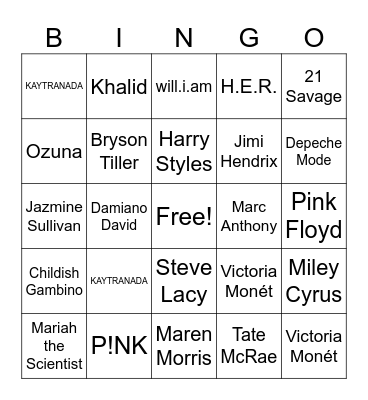 BLA Rooftop Party Bingo Card