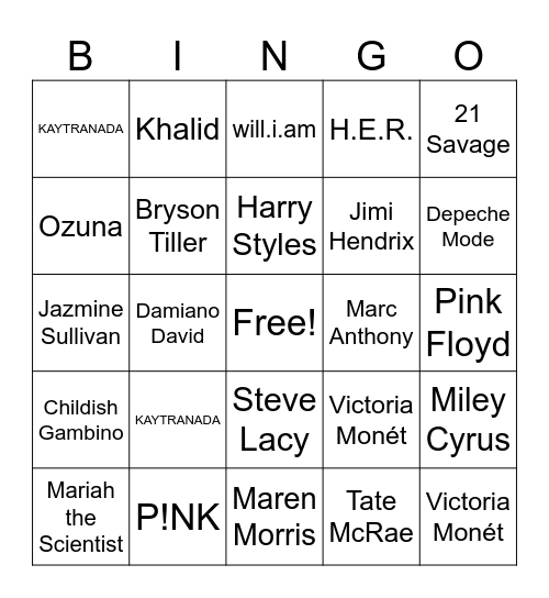 BLA Rooftop Party Bingo Card