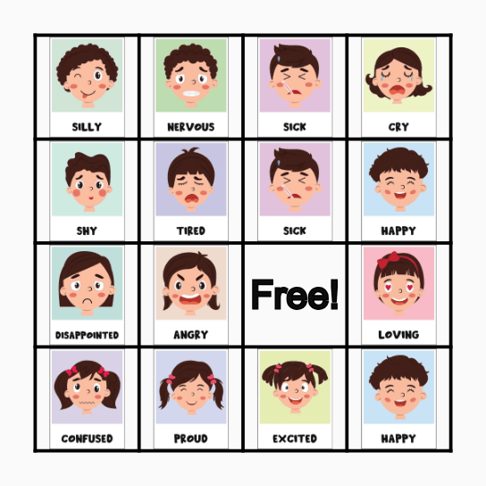 Bing Feeling Bingo Card