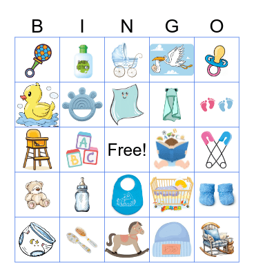Baby Bingo Card