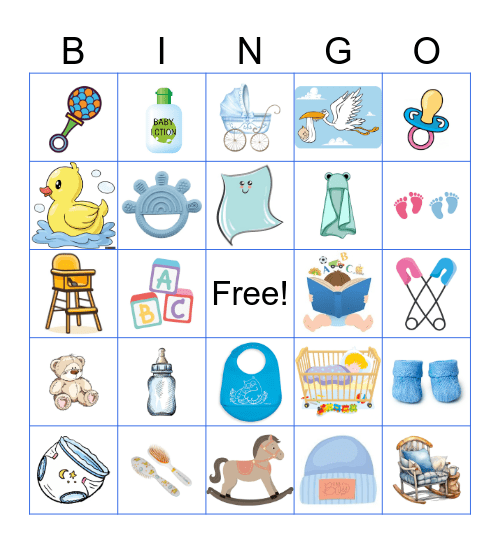 Baby Bingo Card