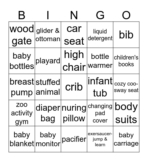 WELCOME BABY CORNELL ! Bingo Card
