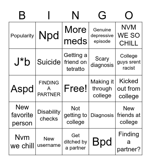 @oblation 2025 bingo Card