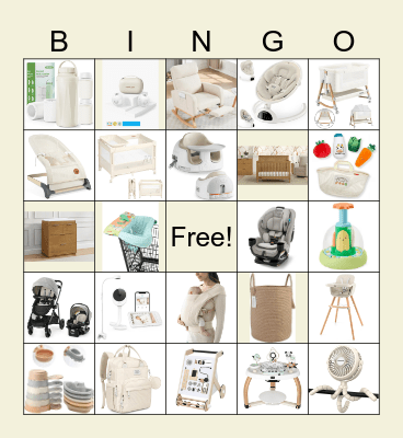 Baby Charlotte's Gifts Bingo Card
