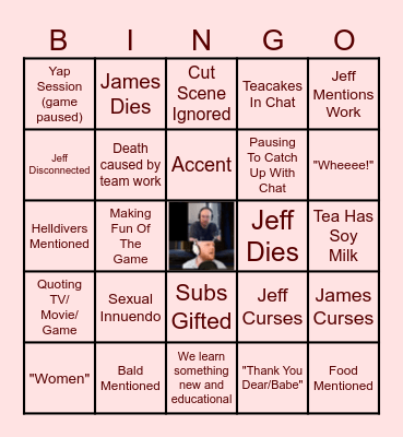 FWEDNESDAY BINGO Card
