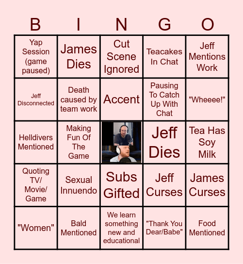 FWEDNESDAY BINGO Card