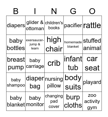 WELCOME BABY CORNELL ! Bingo Card