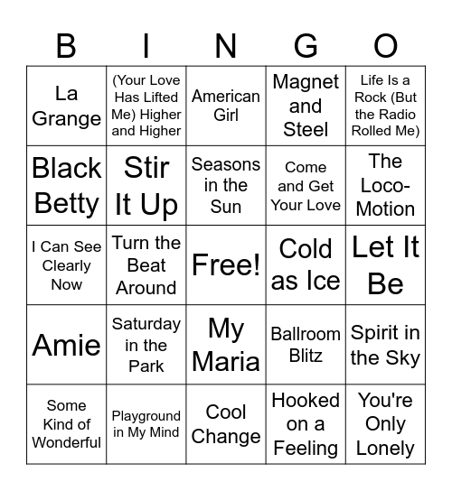 31MB ROUND 1 Bingo Card