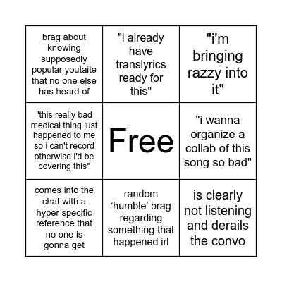 emi bingo Card