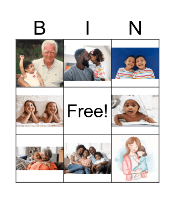 Family Bingo Card