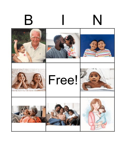 Family Bingo Card