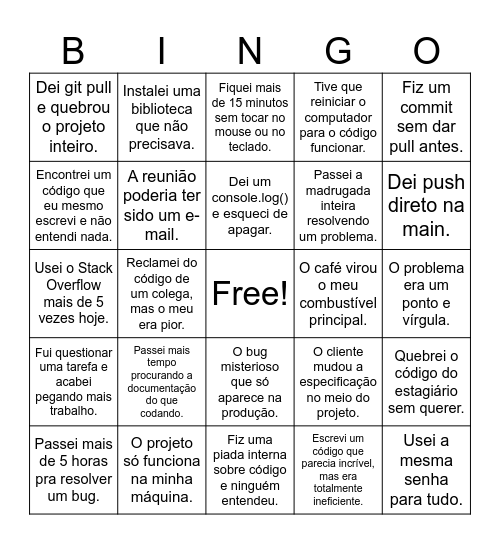 Bingo Dev - Popcode Bingo Card