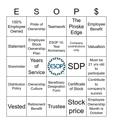 The Pinske Edge 2025 Bingo Card