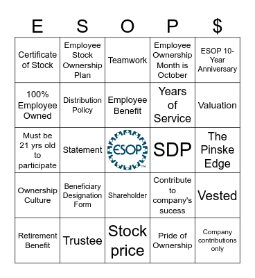 The Pinske Edge 2025 Bingo Card