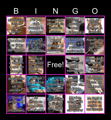Bingo del Home Office Bingo Card