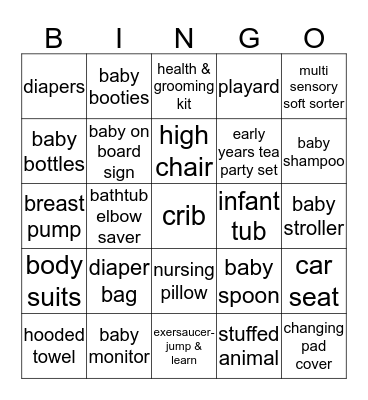 WELCOME BABY CORNELL ! Bingo Card