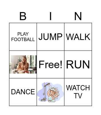 ACTIONS Bingo Card