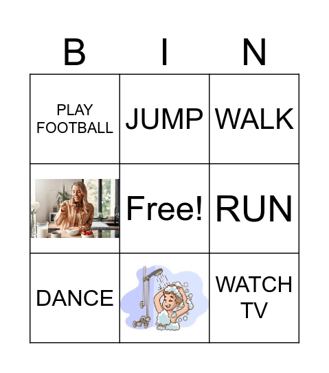 ACTIONS Bingo Card