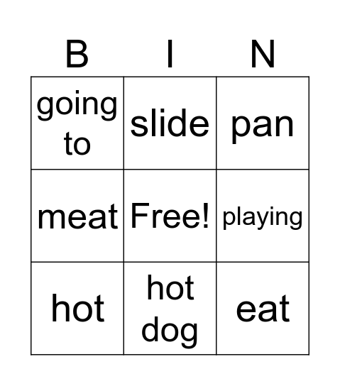Lesson 1-2 Bingo Review Bingo Card