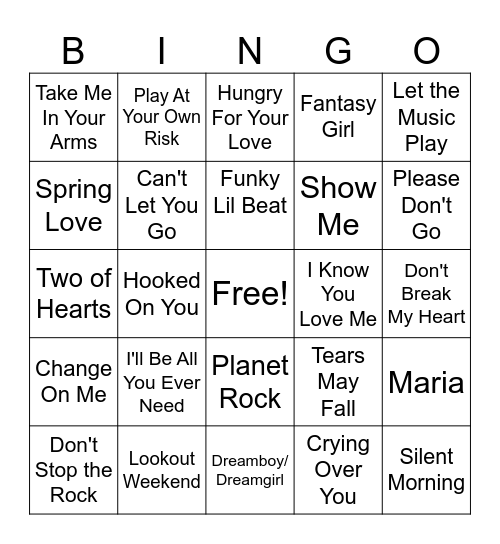 Clubby Club Bingo Card