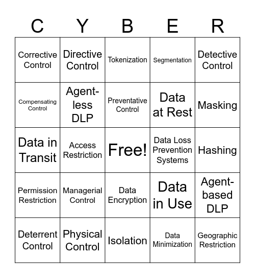 CHAPTER 1 SEC+ PART 2 Bingo Card